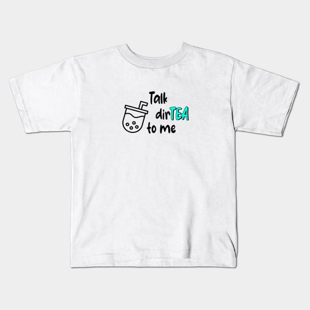 Boba tea Girl Kids T-Shirt by GreenGuyTeesStore